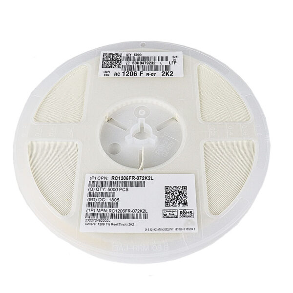 2.2K Ohm 1/4w 1206 Resistor(Reel of 5000) - Image 2