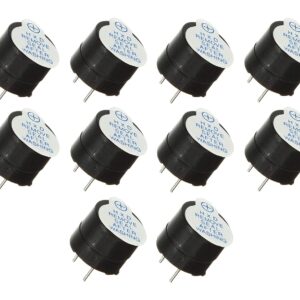 5V Passive Buzzer Acoustic Component Mini Alarm Speaker for Electronic Project (Pack of 10)