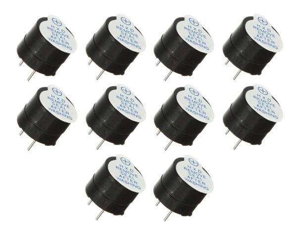 5V Passive Buzzer Acoustic Component Mini Alarm Speaker for Electronic Project (Pack of 10)