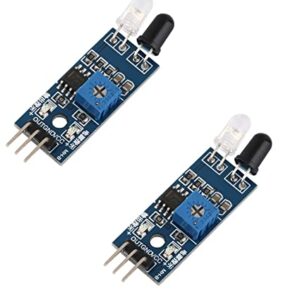 Ir Infrared Obstacle Avoidance 3 Wire Reflective Photoelectric Sensor Module For Arduino Smart Car Robot (2 Pcs)