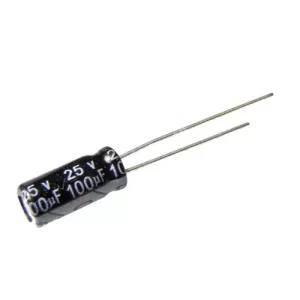 100uf 25V Through Hole 6*7 Electrolytic Capacitor (Pack of 1000)