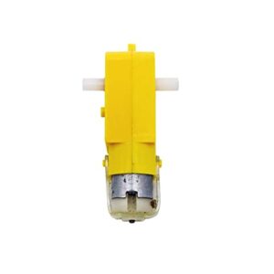 AEROKART INDIA Dc Bo Dual Shaft Smart Plastic Car Robot Gear Motor For Arduino - Yellow, Pack of 1