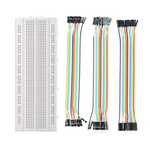 AEROKART INDIA Breadboard 840 point with jumper wires Set (20+20+20)