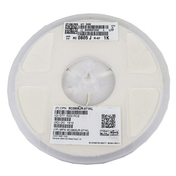 1K Ohm 1/8W 805 Resistor(Reel of 5000) - Image 2