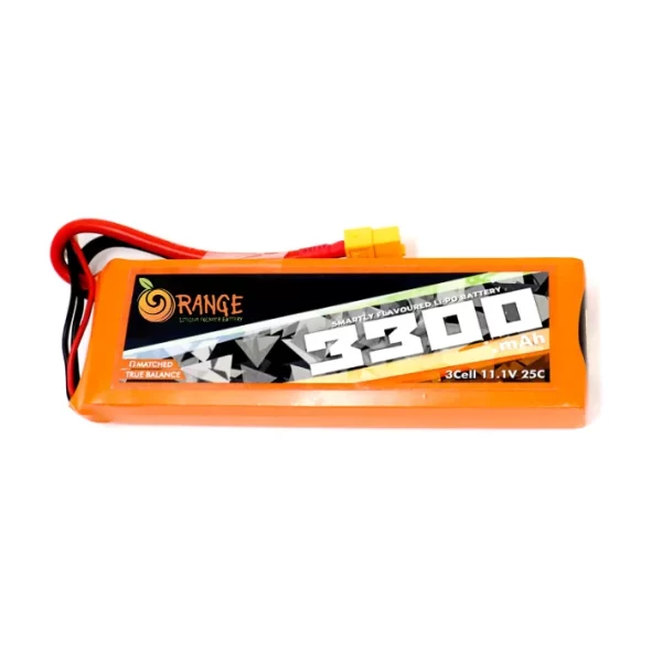 Orange 3300mAh 3S 25C/60C (11.1V) Lithium Polymer Battery Pack