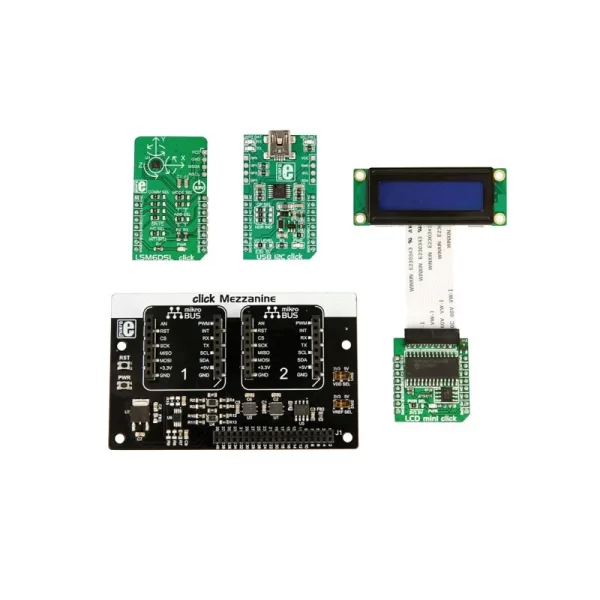 AVNET Development Kit, 96Boards Click Mezzanine Starter Kit, LS Mezzanine Board, 3 x Click Boards - Image 2