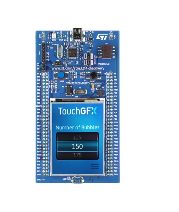 STMICROELECTRONICS Discovery Board, STM32F429ZI MCU, 2.4″ QVGA LCD, 3-axis MEMS Motion Sensor