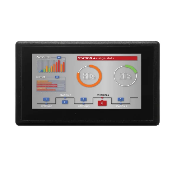 Chipsee PPC-A7-70HB-C Industrial embedded 7 Inch High Brightness PC with Linux OS - Image 2