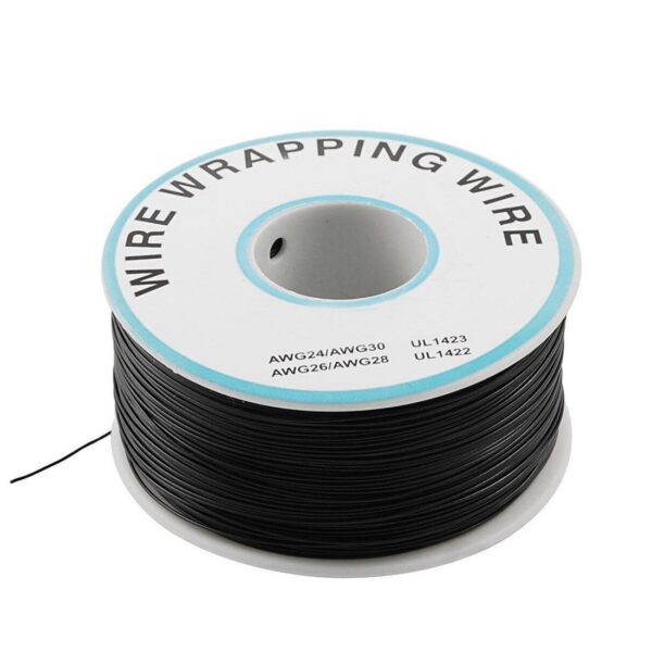 230m P/N B-30-1000 Insulated PVC Coated 30AWG Wire Wrapping Wire-Black - Image 4
