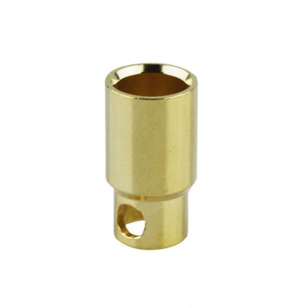 8mm Gold Plated Bullet Connector Female-1Pcs. - Image 2