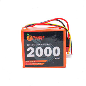Orange ICR 18650 14.8V 2000mAh 3C 4S1P Li-Ion Battery Pack