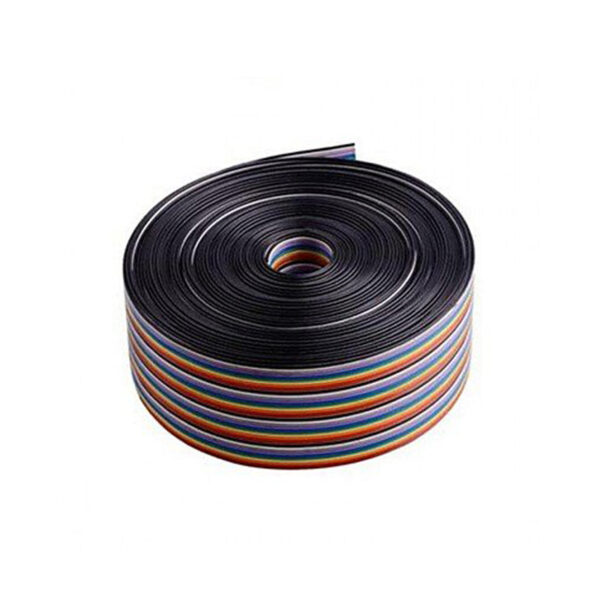 26AWG Pure Copper 40pin Dupont Wire Flexible Rainbow Color Flat Ribbon Cable – 1 Meter - Image 2