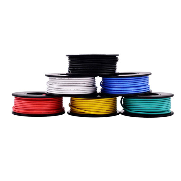 Plusivo 22AWG 6 Colors x 10M 600V Pre-Tinned Hook up Wire Kit – Solid Core - Image 3