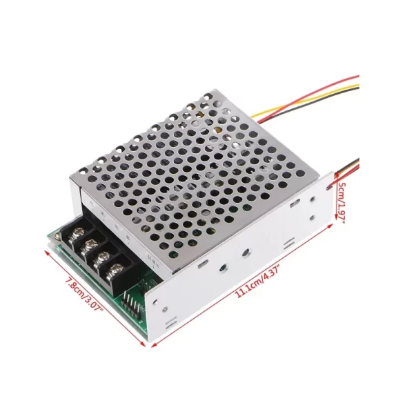 12V 24V 36V 40A PWM DC Motor Speed Controller Forward Reverse Adjustable Knob Switch with Case - Image 3