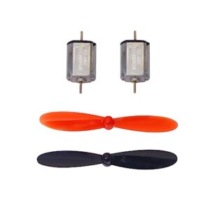 10x12x20 mm 55 mm Mini Drone DC Motor (1 CW and 1 CCW) Propeller 25000 RPM Dual Shaft Motor Mini Drone Spares and DIY Projects Pair of 2