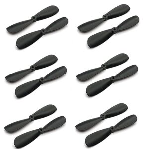 6pair 30mm 3cm Reverse Paddle Aircraft Propeller Blades For 716, 614, 610, 612 Coreless Motor Helicopter Toys Quadcopter RC Spare Parts Accessories