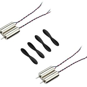 4Pcs DC 3.7V 0820 8x20mm Micro Coreless Motor With 4 Pcs 55mm Propeller High Speed Tiny Toy Drones