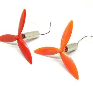 2Pcs DC 3.7V 716 7x16mm Micro Coreless Motor With 2Pcs 50mm 3 Blade Propeller High Speed Mini Drones Quadcopter