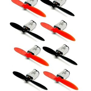 8 pieces of 3.7V Mini Drone DC Motor 25000 RPM and with 55mm Propeller (4 CW and 4 CCW)
