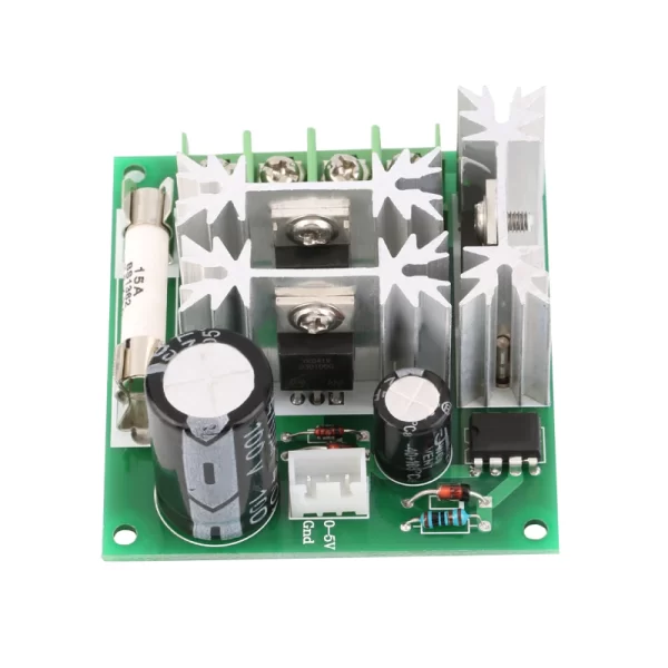DC Motor Governor PWM Variable Speed Control Switch 6V-90V 15A - Image 2