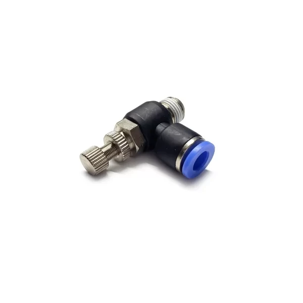 PU CONNECTOR NSE 08-01 (8mm OD X 1/8″ BSPT Flow Control Valve)