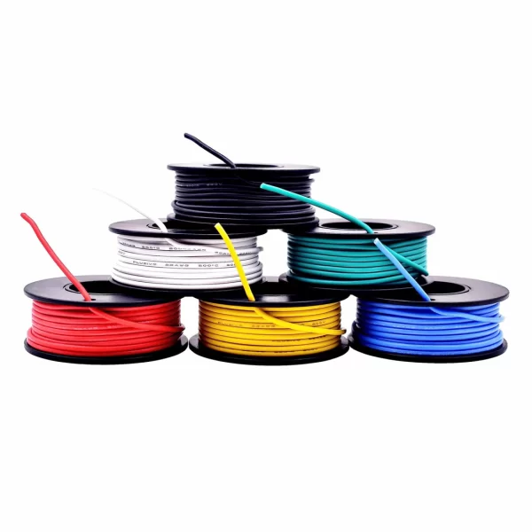 Plusivo Hook Up Wire Kit Plusivo 20AWG Hook Up Wire Kit - 600V Pre-Tinned Stranded Silicon Wire of 6 Colours x 7M - Image 5