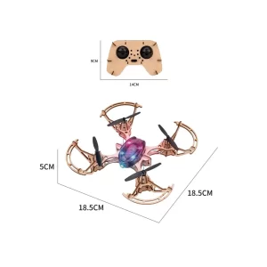 AEROKART INDIA XYQ-6 DIY Wooden Drone with Camera Kit for Educational